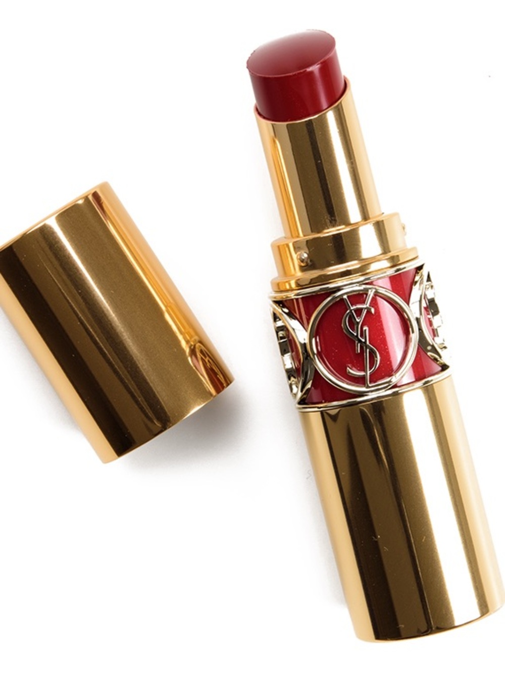 YSL Rouge Volupté Shine Lipstick 155 Burgundy Bodysuit